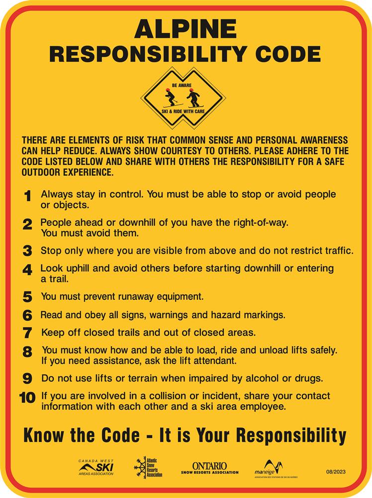 Alpine Responsibility Code